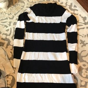 Turtle neck sweater dress